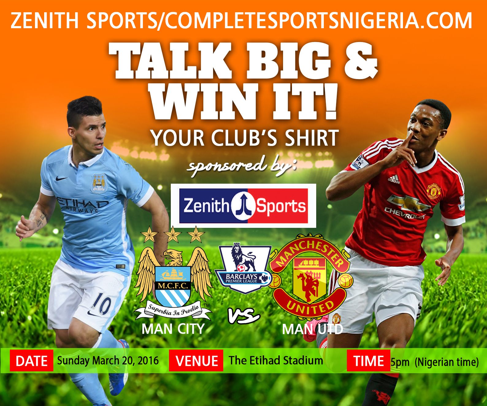 Complete Sports Nigeria The Winners Man City Vs Man United
