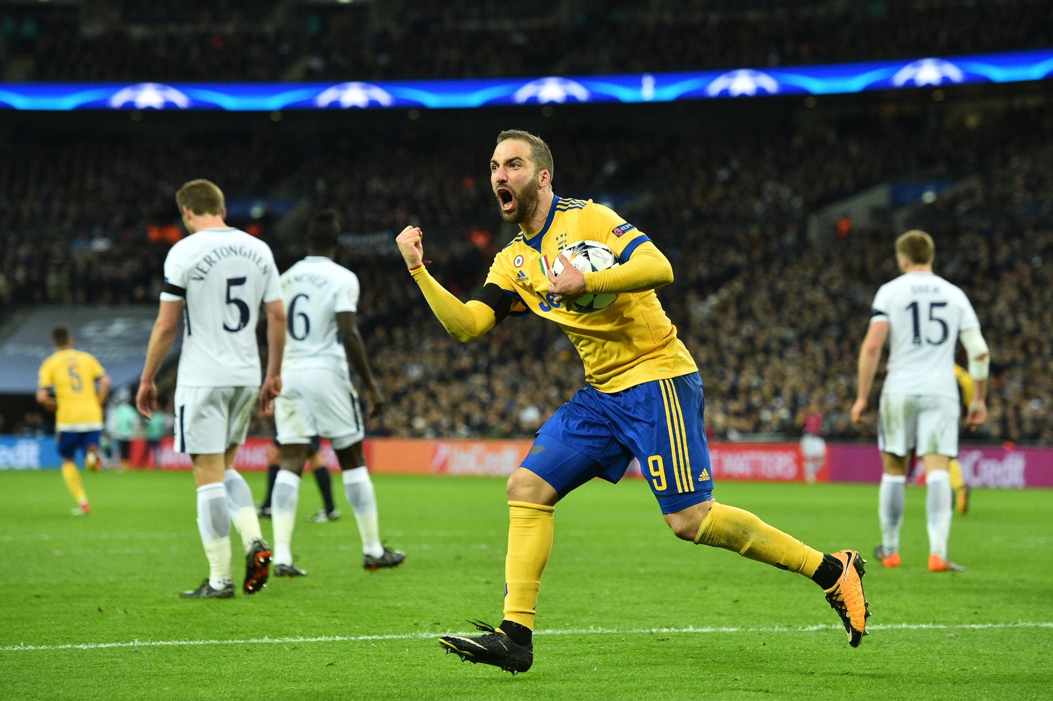 UCL: Juve Stun Spurs At Wembley, Man City Advance Despite Basel Defeat