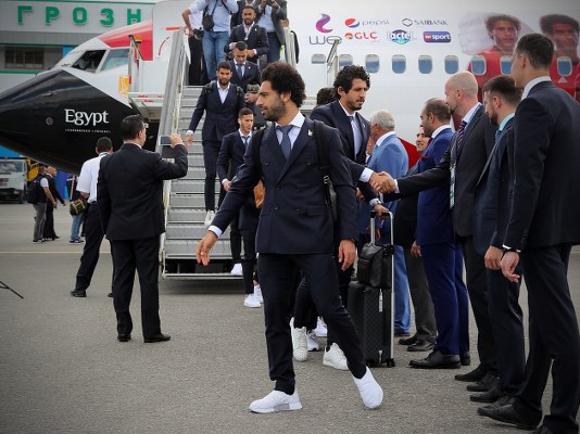 Image result for egypt national team arrive in russia