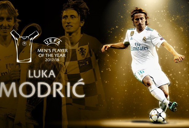 Modric Beats Ronaldo, Salah To 2018  UEFA Player Of The Year Award