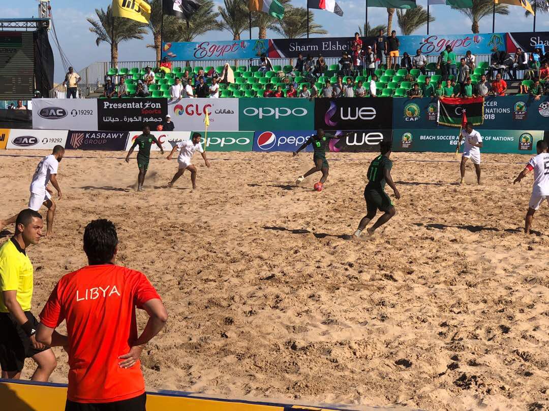 Beach Soccer AFCON 2018: Super Sand Eagles Bag 1st Win, Pip Libya 6-3